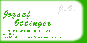 jozsef ottinger business card